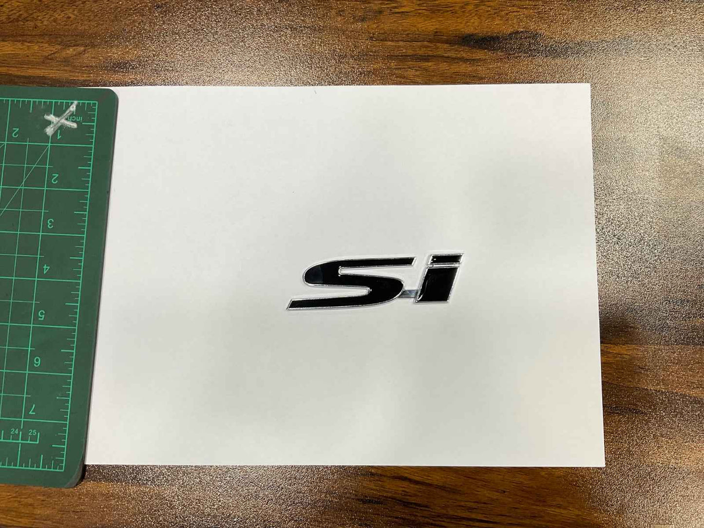 Si Emblem Badge – Sport Injected Logo for Cars (Universal Monogram)