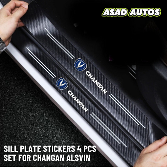 Sill Plate Stickers 4 Pcs Set For Changan Alsvin – Scratch Protection with Stylish Finish