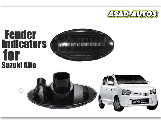 Smoke Black Fender Indicators for Suzuki Alto 2014-2026 & Cultus – Stylish and Functional Upgrade