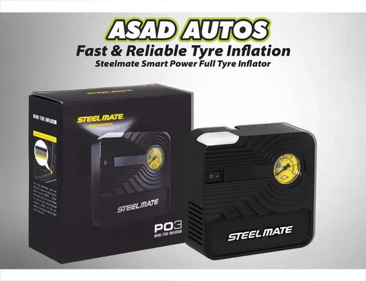 Steelmate Smart Power Full Tyre Inflator – Portable and efficient tyre inflator with digital display for accurate and fast inflation.