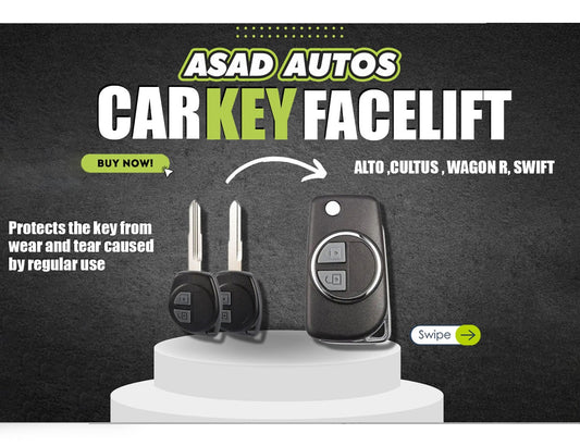 Suzuki Alto 2014-2026 Cultus Wagon R Swift flip key case kit replacement shell