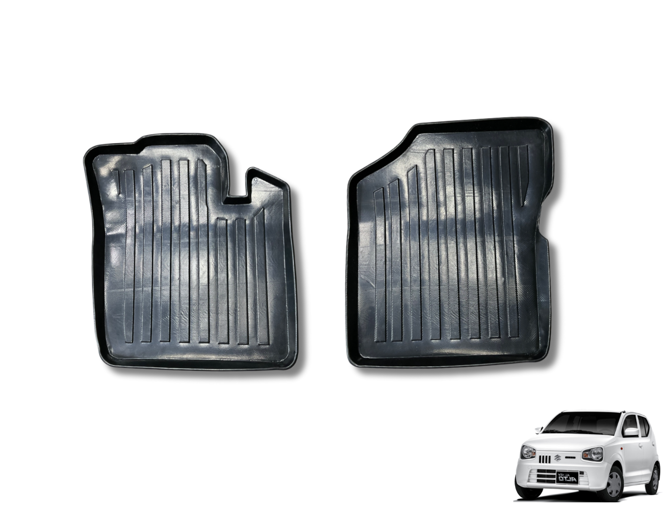 Suzuki Alto 2019-2025 TPE Plastic Car Mats – Custom Fit, Waterproof & Durable Protection