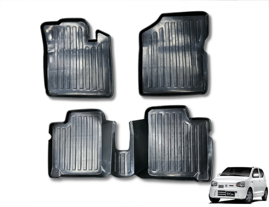 Suzuki Alto 2019-2025 TPE Plastic Car Mats – Custom Fit, Waterproof & Durable Protection