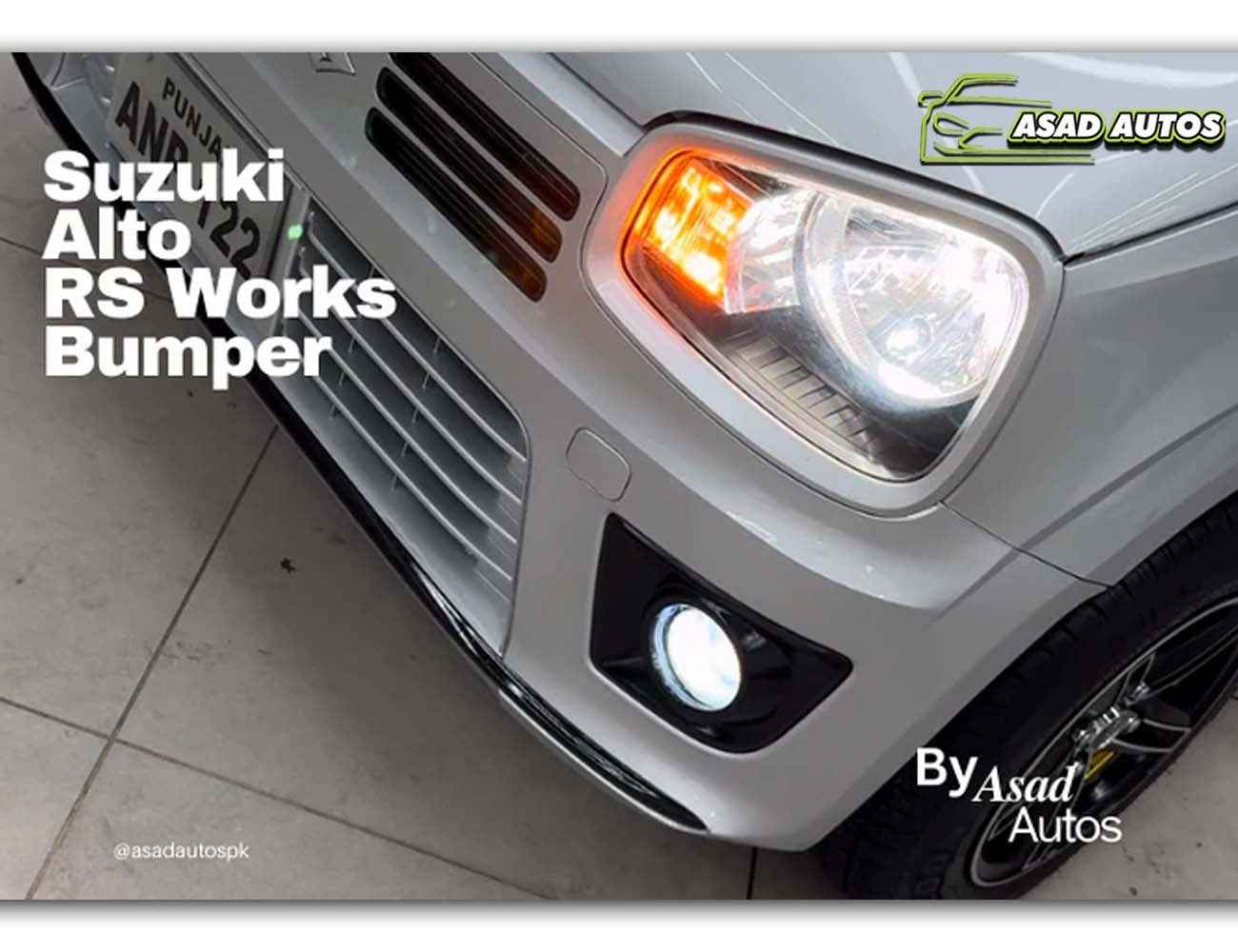 Suzuki Alto 2014 2025 RS Style Front Bumper β Premium ABS Plastic Upgrade