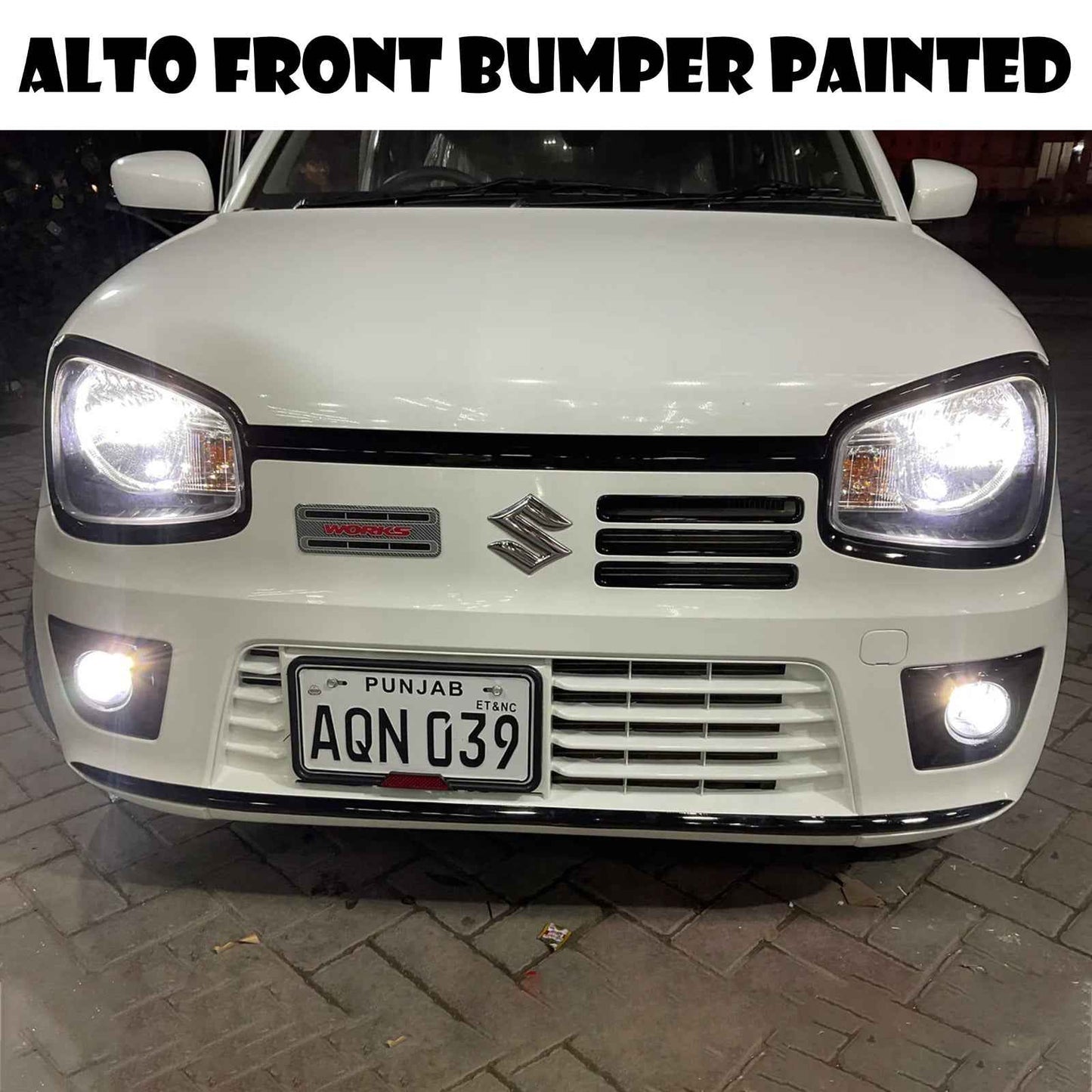Suzuki Alto 2014 2025 RS Style Front Bumper β Premium ABS Plastic Upgrade