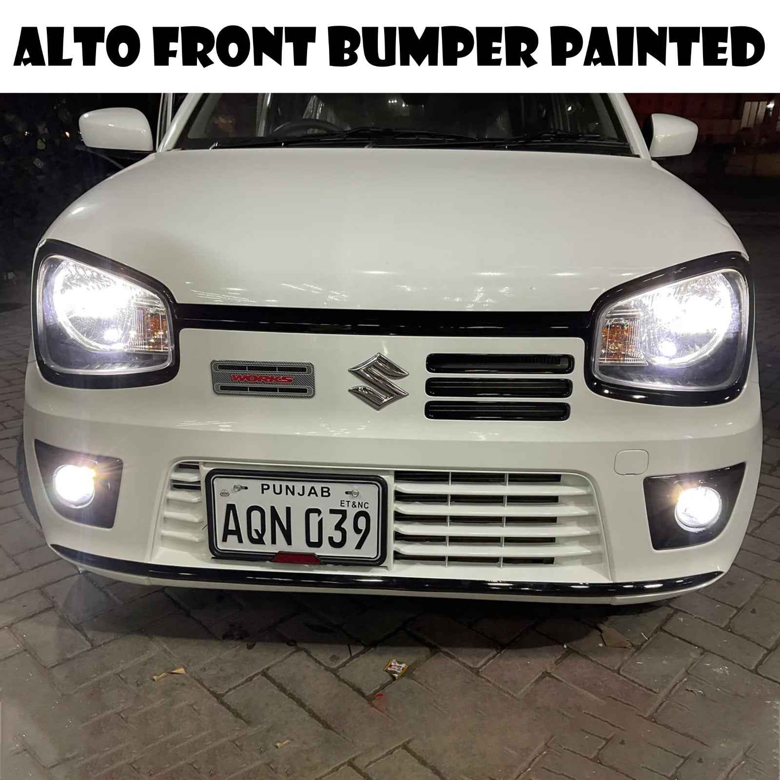 Suzuki Alto 2014 2025 RS Style Front Bumper – Premium ABS Plastic Upgrade