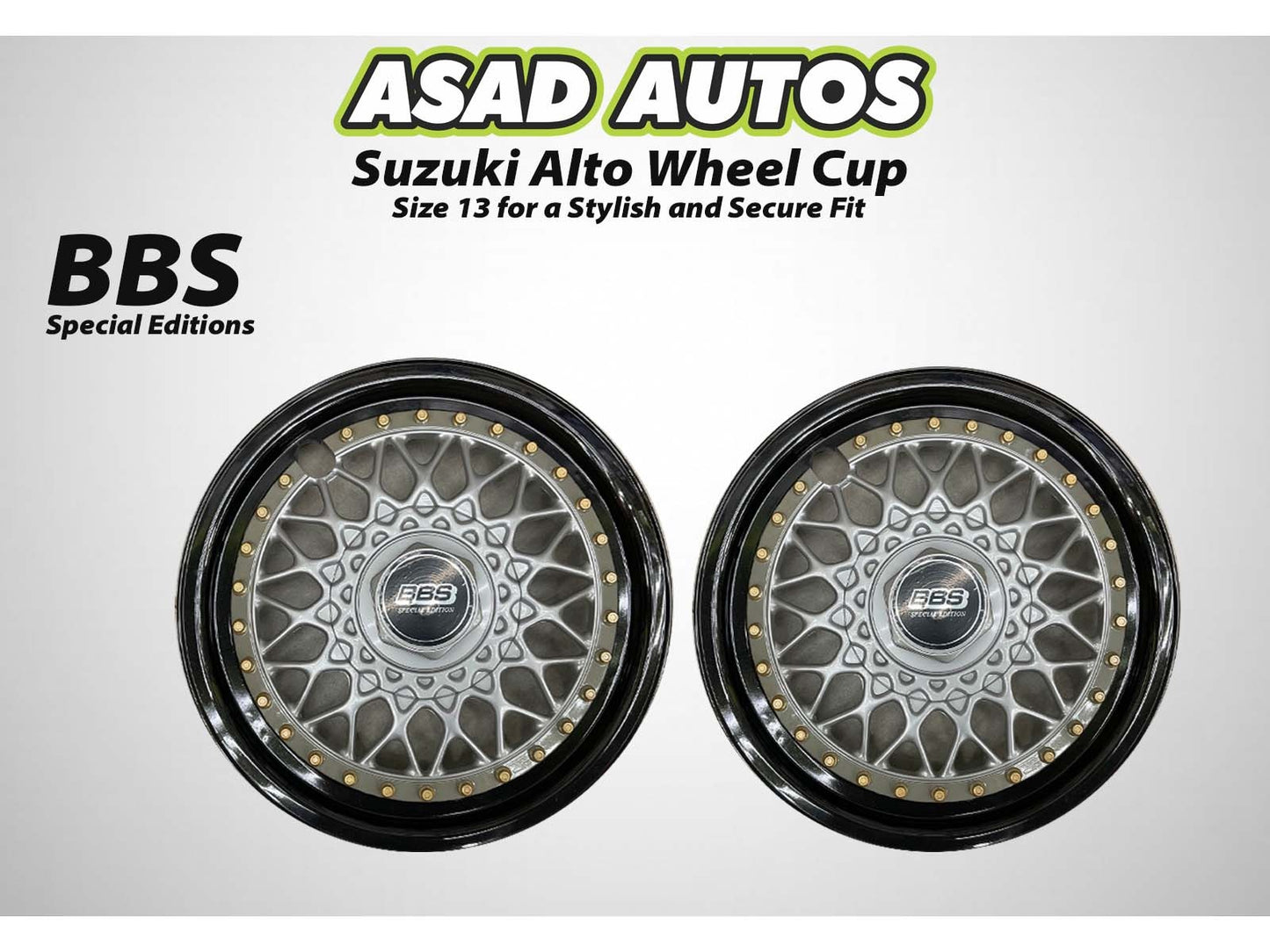 Suzuki Alto Wheel Cup – Size 13 designed for a stylish and secure fit, offering both protection and a modern look for your vehicle.