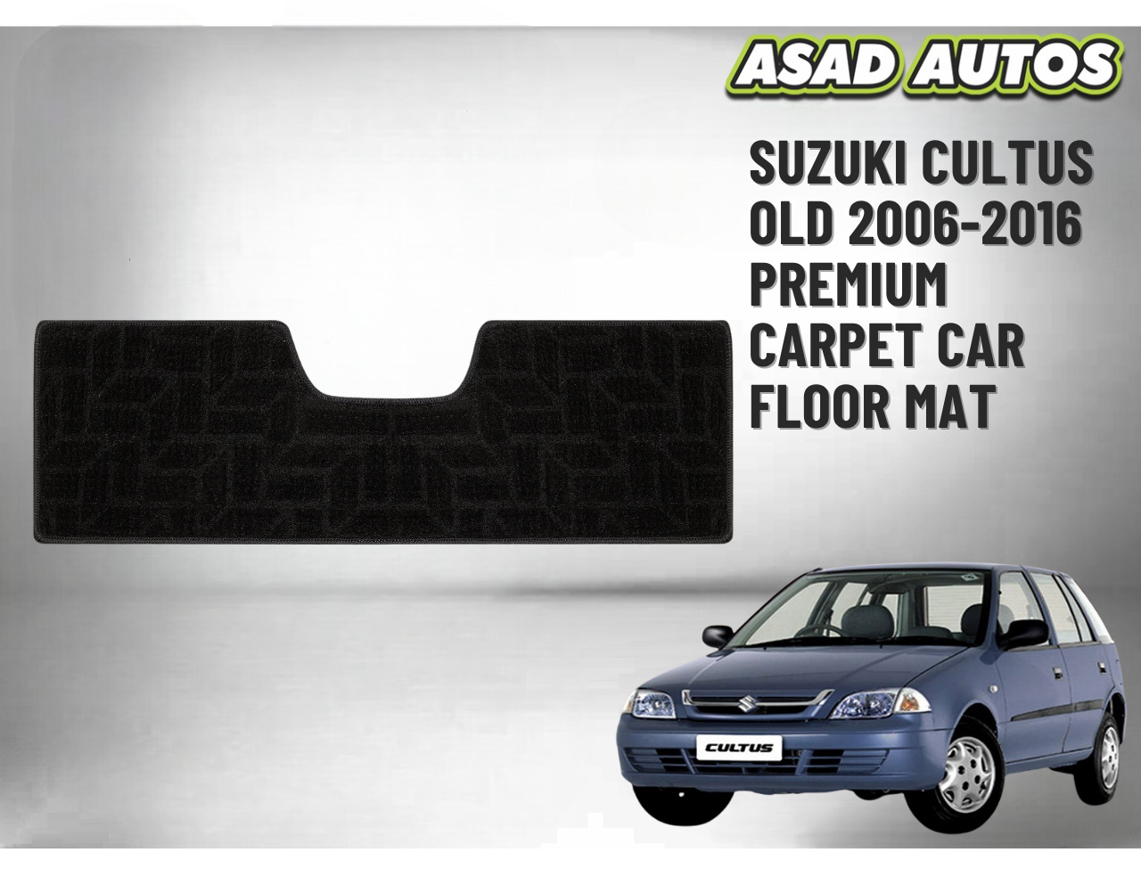 Suzuki Cultus 2006–2016 Premium Carpet Car Floor Mat – Custom Fit and Anti-Slip Design
