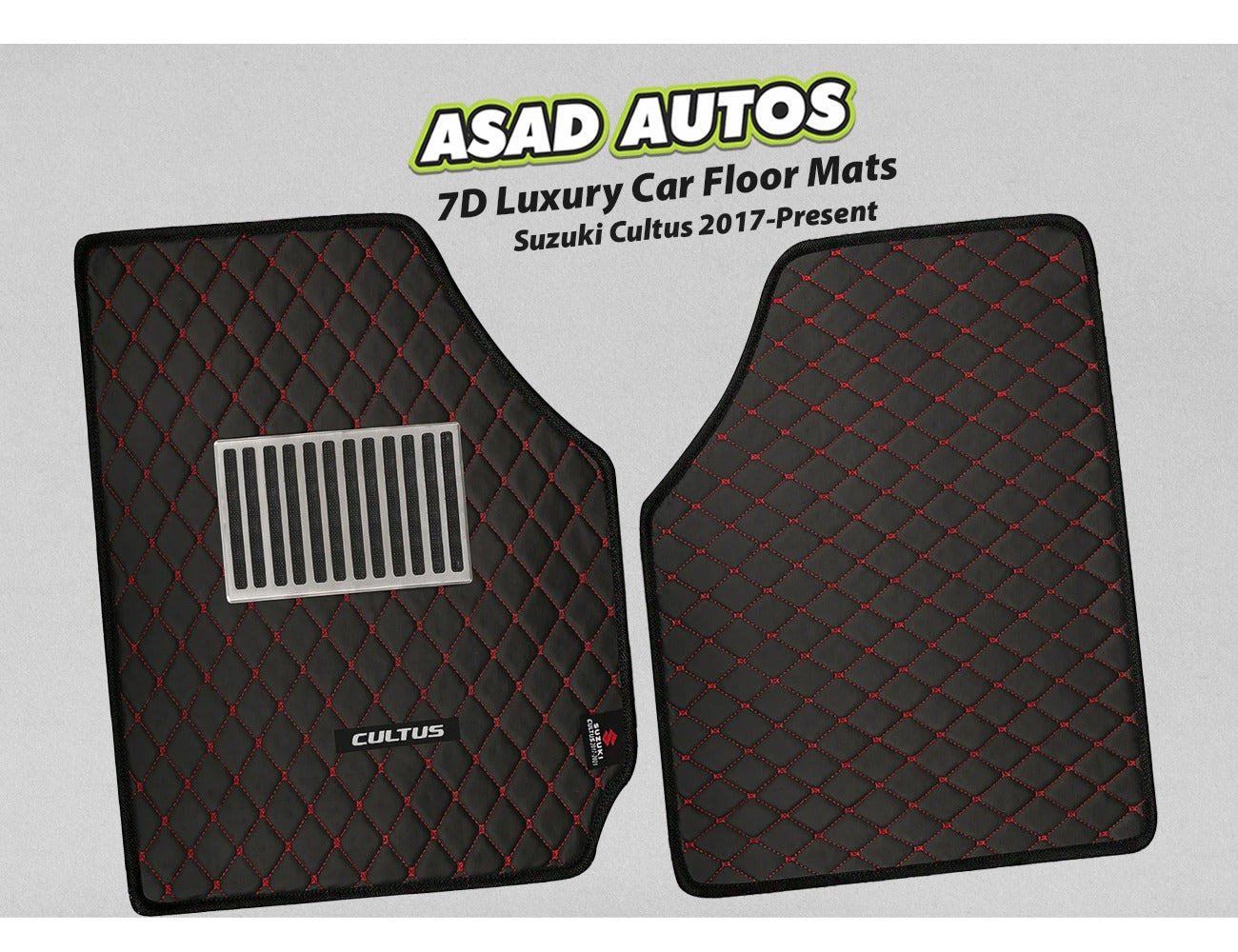 Suzuki Cultus 2017–Present 7D Luxury Car Floor Mats – Custom Fit, Waterproof, and Premium Design
