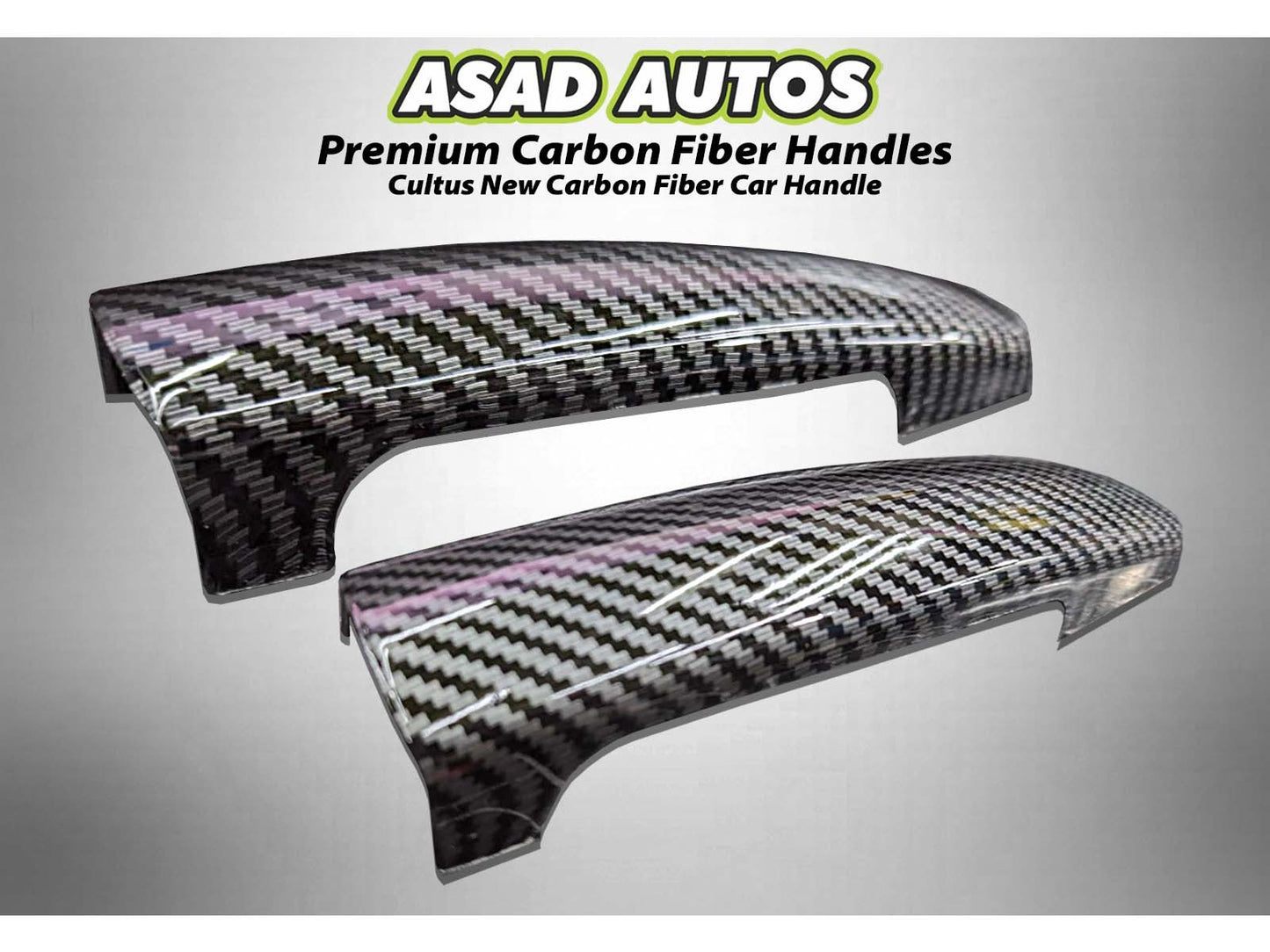 Suzuki Cultus carbon fiber car handles with a sleek and durable finish for a modern upgrade.