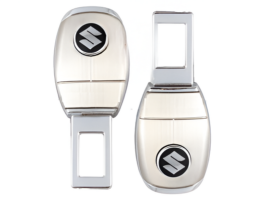 Suzuki Logo Seat Belt Clip in durable metal, providing enhanced comfort and a stylish touch for Suzuki car owners.