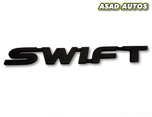 Swift Matte Black Monogram Emblem Logo for Suzuki Swift