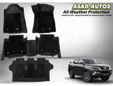 TPE + Carpet Floor Mat 7 Seater for Toyota Fortuner – Custom Fit All-Weather Luxury Mats