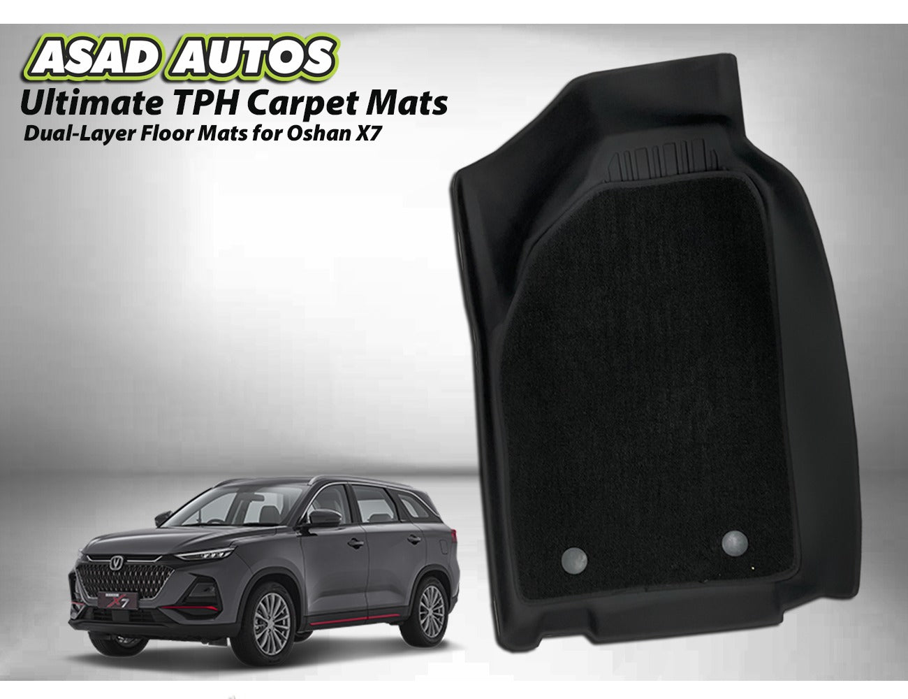 TPE + Carpet Floor Mat for Oshan X7 – Custom Fit All-Weather Premium Mats