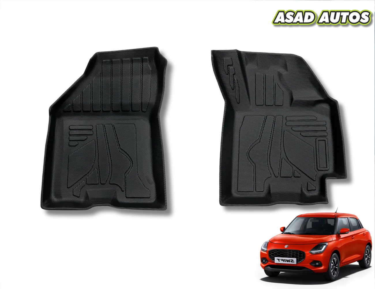 TPE Floor Mats for Suzuki New Swift 2017-2025 – All-Weather, Custom Fit & Durable