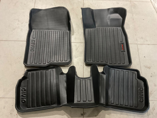 TPE Style Floor Mats for Honda Civic 2022-2025 providing durable protection, custom fit, and easy cleaning.