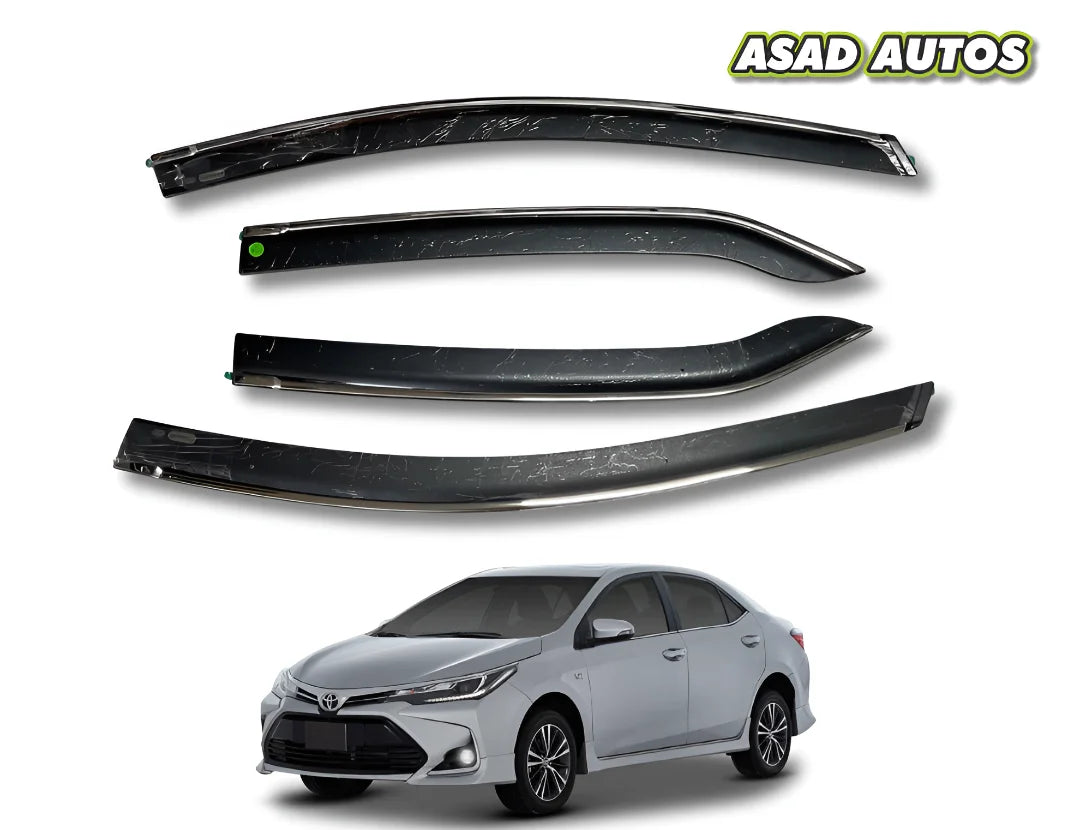TXR Air Press 4 PCS Sun Visor for Toyota Corolla 2014-2025 – Premium Door Visor & Rain Guard Set