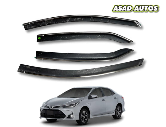 TXR Air Press 4 PCS Sun Visor for Toyota Corolla 2014-2025 – Premium Door Visor & Rain Guard Set
