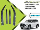 TXR Air Press for Toyota Land Cruiser FJ300 – Smoked Window Visors for Wind & Rain Protection (2021–Present)