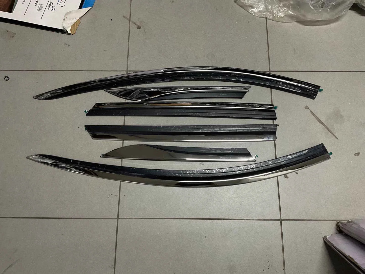 TXR Air Press with Chrome – 6 PCs window visor set for Jetour Dashing 2025-2026, stylish car accessory.