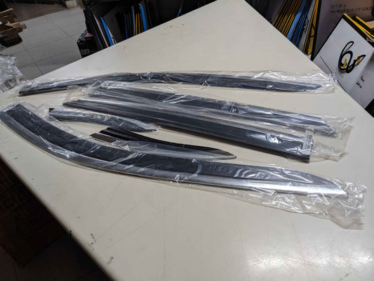 TXR Chrome Airpress for MG HS – Premium Wind Deflectors for Sleek Style and Protection