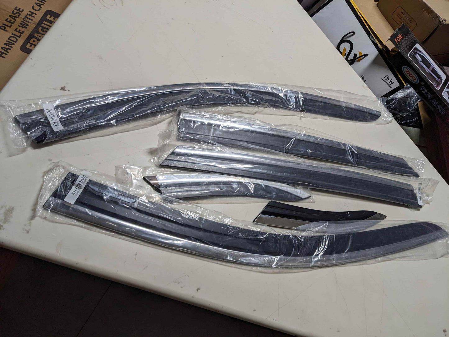 TXR Chrome Airpress for MG HS – Premium Wind Deflectors for Sleek Style and Protection