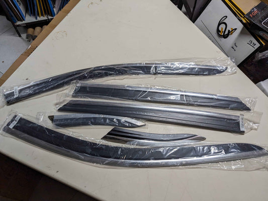 TXR Chrome Airpress for MG HS – Premium Wind Deflectors for Sleek Style and Protection