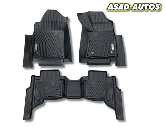 TXR Premium TPE Floor Mats for Toyota Hilux Revo Rocco 2021–2024 – All-Weather Protection