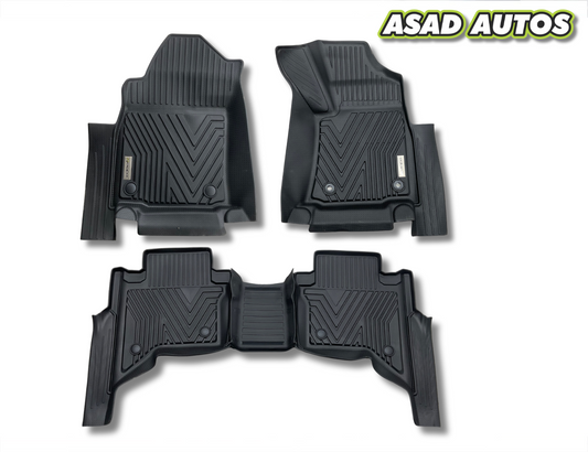 TXR Premium TPE Floor Mats for Toyota Hilux Revo Rocco 2021–2024 – All-Weather Protection
