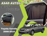 "Awra Window Curtains installed in Toyota Corolla 2008-2014"