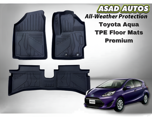 Toyota Aqua TPE Floor Mats – Premium All-Weather Custom Fit