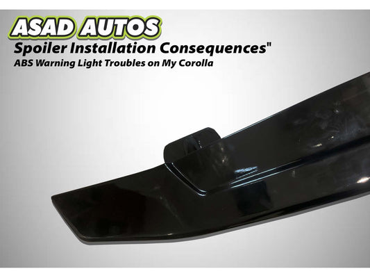 Toyota Corolla 1996-2005 ABS Trunk Spoiler with LED Light – Sporty & Durable