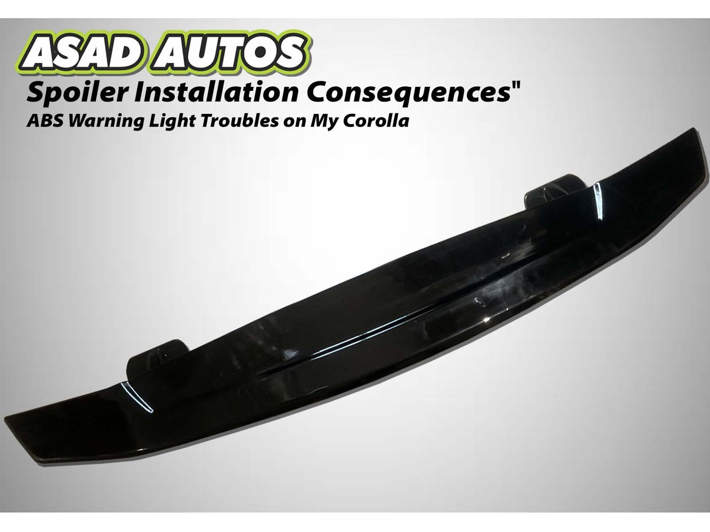 Toyota Corolla 1996-2005 ABS Trunk Spoiler with LED Light – Sporty & Durable