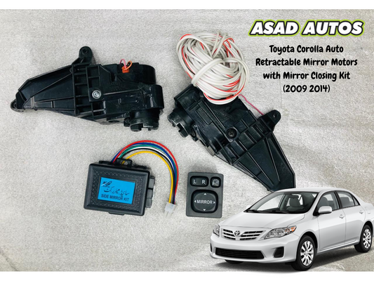 Toyota Corolla Auto Retractable Mirror Motors with Mirror Closing Kit (2009–2014)