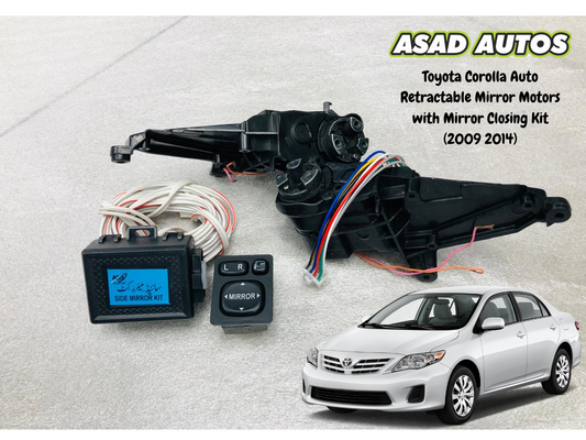Toyota Corolla Auto Retractable Mirror Motors with Mirror Closing Kit (2009–2014)