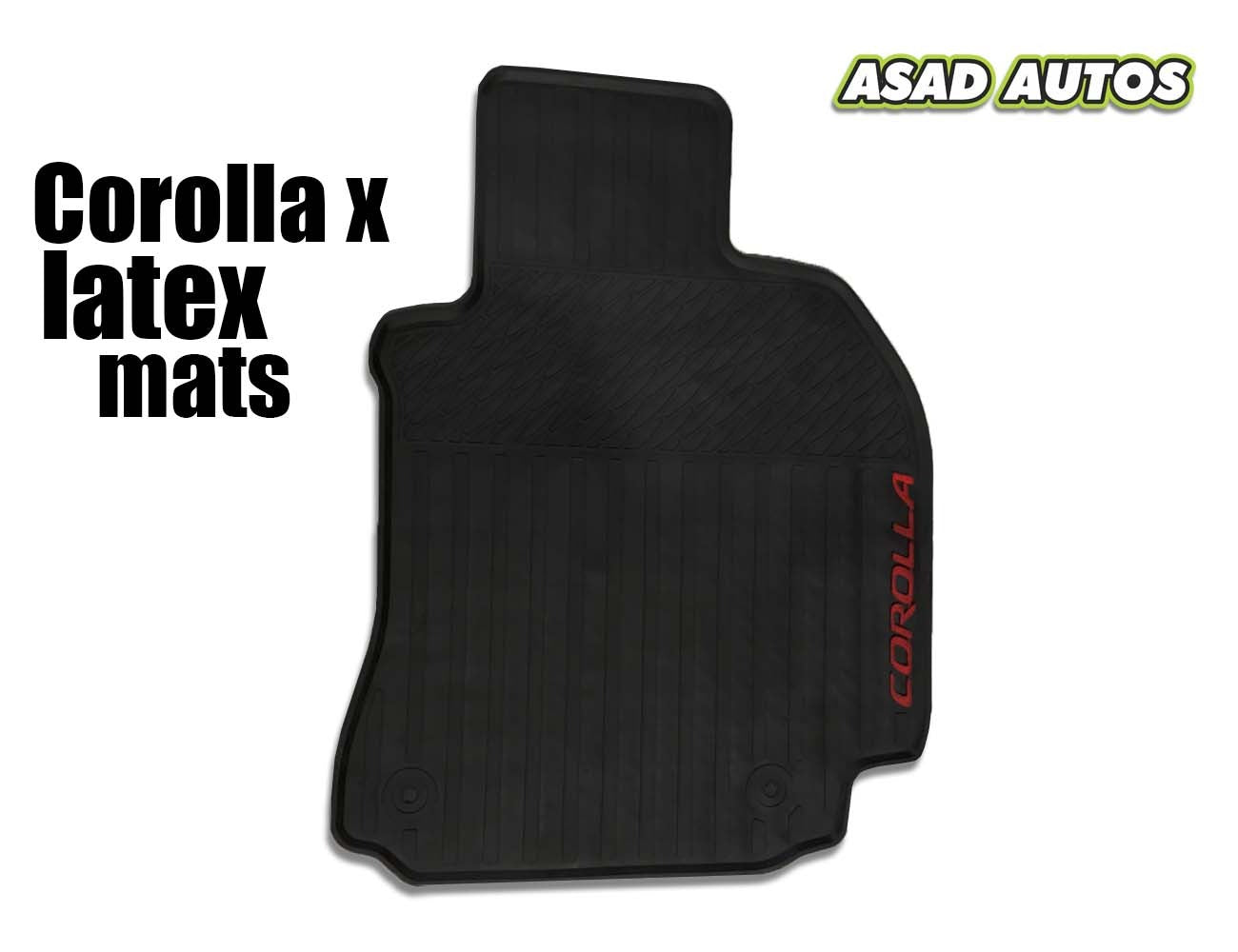 Toyota Corolla 2014-Present Latex Rubber Car Floor Mats – Superior Protection & Comfort