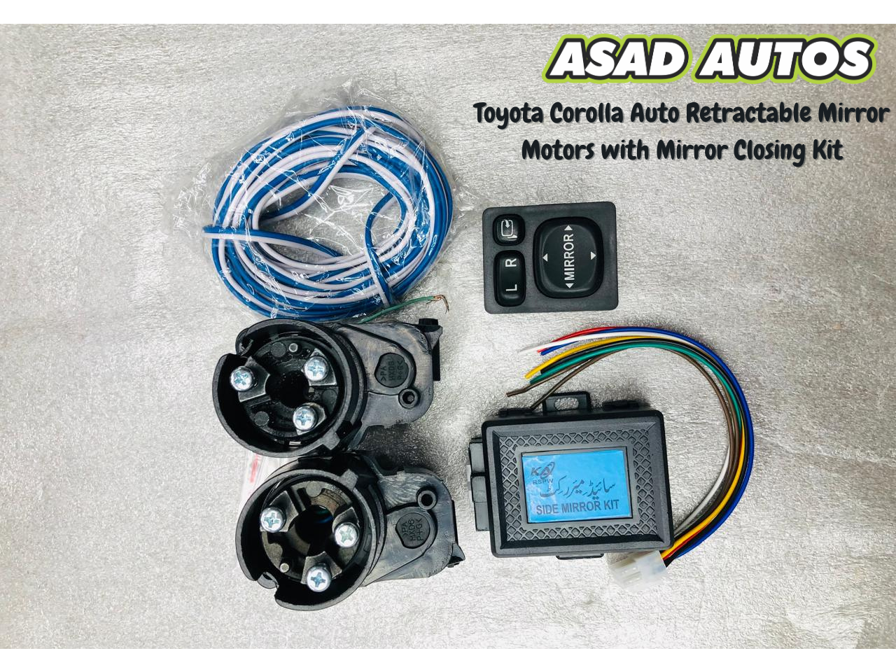 Toyota Corolla Auto Retractable Mirror Motors with Mirror Closing Kit (2015–2025)