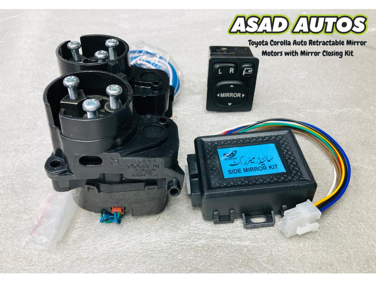 Toyota Corolla Auto Retractable Mirror Motors with Mirror Closing Kit (2015–2025)