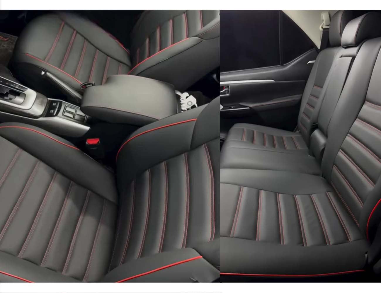 Toyota Fortuner Bespoke Seat Covers made from premium Japanese synthetic fabric for a luxurious and durable interior upgrade.