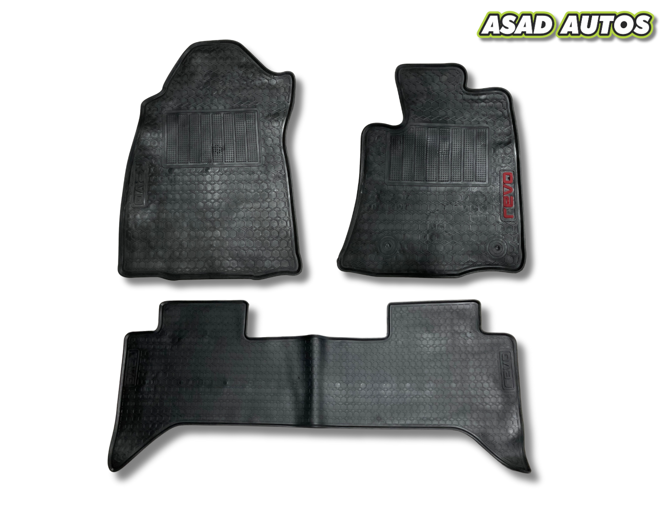 Toyota Hilux Revo 2021-2025 Premium Latex Rubber Floor Mats – Custom Fit & Waterproof