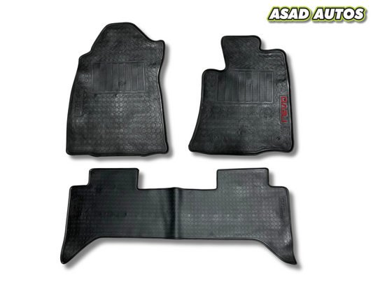Toyota Hilux Revo 2021-2025 Premium Latex Rubber Floor Mats – Custom Fit & Waterproof