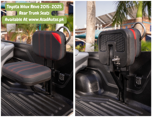 Toyota Hilux Revo 2015–2025 Rear Trunk SUV Seats – Foldable & Heavy-Duty