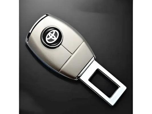Toyota Logo Seat Belt Clip in durable metal, offering enhanced comfort and style for Toyota car owners.