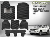 Toyota Prado 2009–2021 7D Luxury Car Floor Mats – Custom Fit, Waterproof, Premium Interior Protection