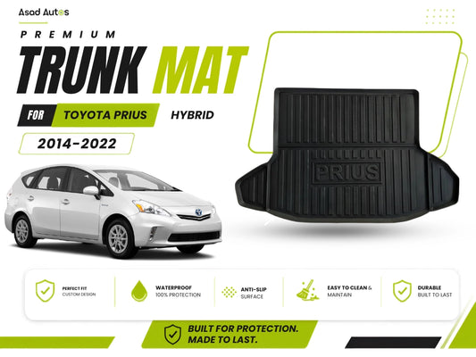 Toyota Prius Hybrid Alpha 2014–2022 TPE Plastic Car Trunk Mat