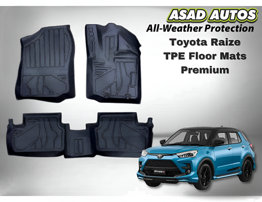Toyota Raize TPE Floor Mats – Premium All-Weather Custom Fit (2020–2024)