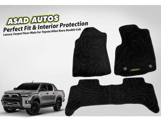 Carpet Floor Mats for Toyota Revo Hilux – Custom Fit & Premium Comfort
