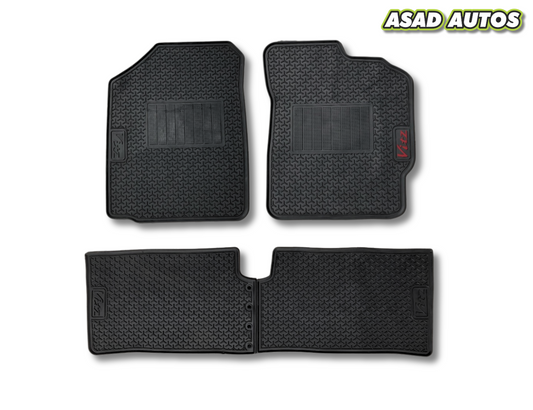 Toyota Vitz 2010-2025 Latex Rubber Car Floor Mats – Custom Fit, Waterproof & Durable
