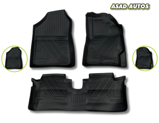 Toyota Vitz 2010-2025 TPE A+ Quality Car Floor Mats – Waterproof, Non-Slip & Premium Interior Protection