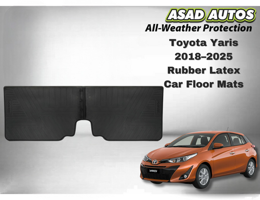 Toyota Yaris 2018–2025 Rubber Latex Car Floor Mats – Premium All-Weather Protection & Custom Fit